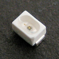 1.35mm height mini top view pure green chip led