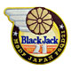 100% Black Jack Embroidered Patches