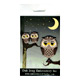 100% owl embroidered sticker package 