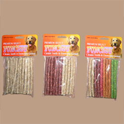 100 premium beef hide dog chews 