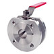 1pc wafer type flanged ball valve 