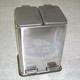 2 compartment pedal bin 