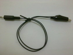 2.5dc with alligator clip cable assemblies 