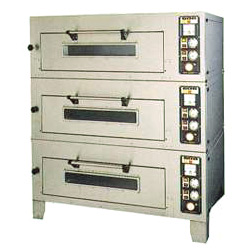 3 doors automatic electric ovens 