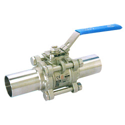 3-pc high purity ball valves