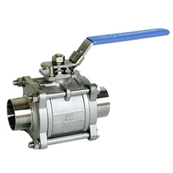 3 pc sanitary ball valve 