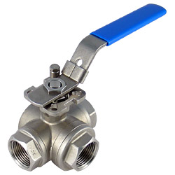 3 way direct mounting pad ball valves 