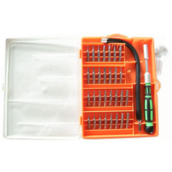 32 pcs precision screwdriver sets with flexible shafts and extension bar bit holders 