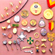 3D medals pins keyrings 