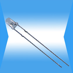 3mm water clear hat dip led lamp 