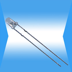 3mm water clear hat dip led lamp