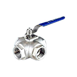 4 way type ball valve