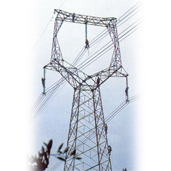 500kv transmission line steel towers