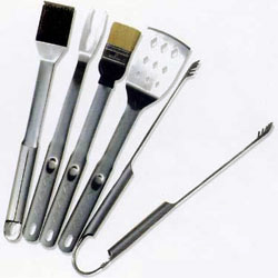 5pc handle bbq tool sets 