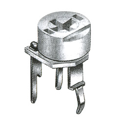 6mm ceramic semi fixed potentiometer