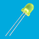 8mm round leds with flange 
