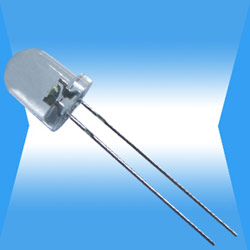 8mm white round dip led lamp 