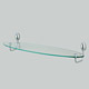 bathroom oval shape glass towel shelves 