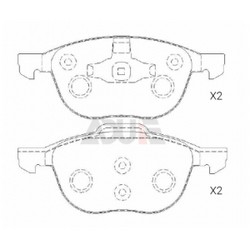 OEM-Front-Brake-Pads-for-Ford-FOCUS