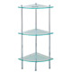 triple triangular glass shelves 