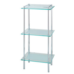 triple rectangular glass shelf 