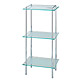 triple rectangular glass shelf 