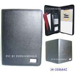 a4 zipper pu portfolios