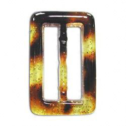 acrylic buckle with glitter 