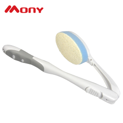 adjustable and exchangeable shower brush