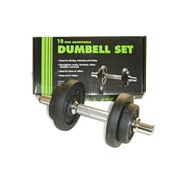 adjustable dumbell set 