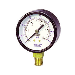 air and water pressure gauges