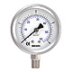 all stainless steel filled pressure gauges 