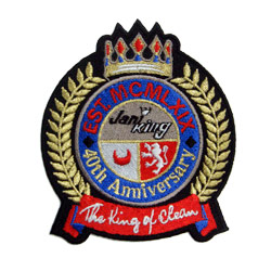 anniversary embroidered patch 