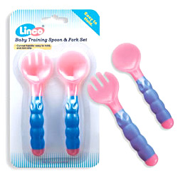 baby training spoon and fork set 