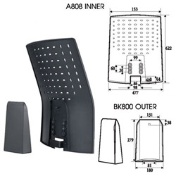 Back Covers (Office Chair Components)