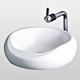 supported wash basins with faucet 