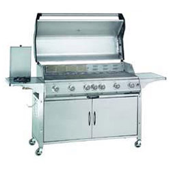 6 burner hooded gas bbq grills 