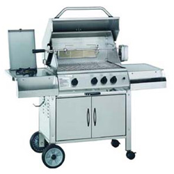 3 burner hooded gas bbq grills