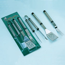 3pcs stainless steel bbq tool sets 