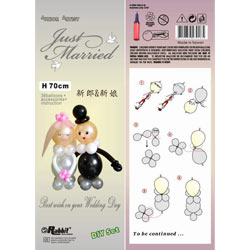 bride and groom balloon sets 