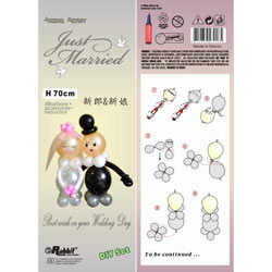 bride and groom balloon sets