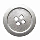 abs plated matt silver button 