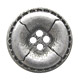 abs plated matt black silver button 