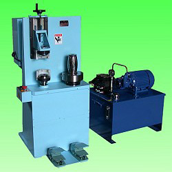 manual can body shaping and flanging machine