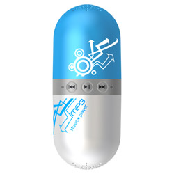 capsule type mp3 player with speaker