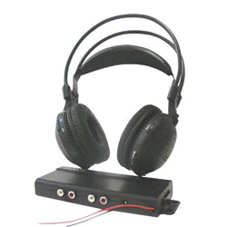 car rf dual channel stereo headphone systems