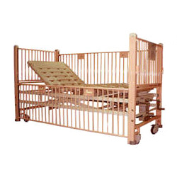 children nursing bed