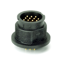 circular connector soldes molded cable type 