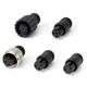 circular connector soldes molded cable type 