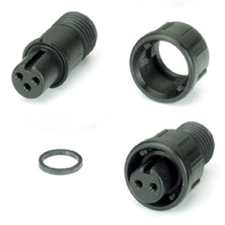 circular connector soldes molded cable type 